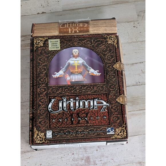 Vtg Ultima IX 9 Ascension Big Box PC Video Game w Cloth Map Cards - Picture 13 of 16